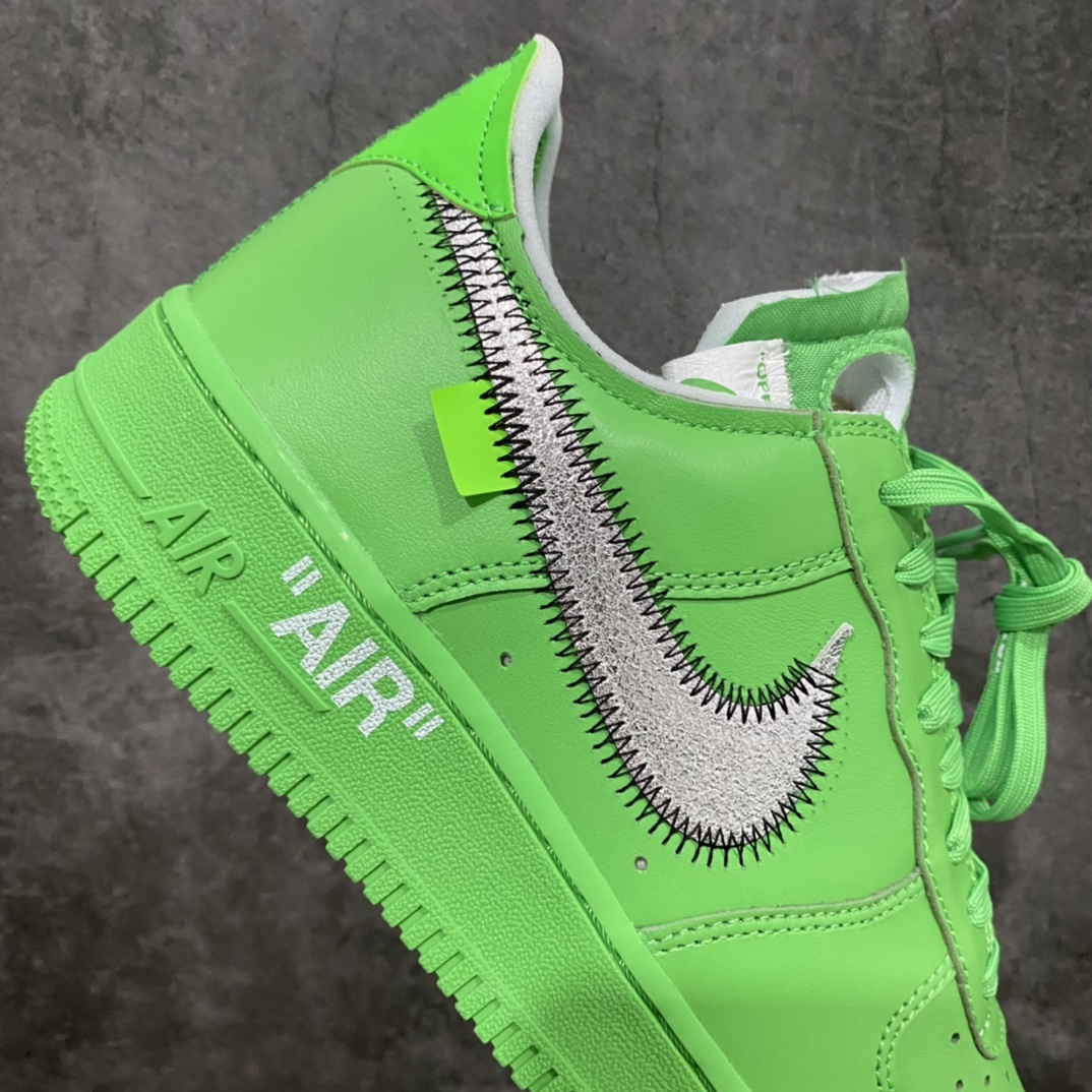 图片[7]-Top纯原 Off-White x NK Air Force 1 \”MCA\” 空军一号低帮板鞋 OW联名绿色艺术馆 DX1419-300 全套原‮原楦‬纸版 越南原‮大装‬底 内置全‮气掌‬垫 重金采购原厂Prime Asia贝利进口皮料 私模大底 清晰五星纹路 所有细节均已达到公司原版 发外贸可100%充正 无惧对比任何版本 尺码：36 36.5 37.5 38 38.5 39 40 40.5 41 42 42.5 43 44 44.5 45 46 47.5-选品中心