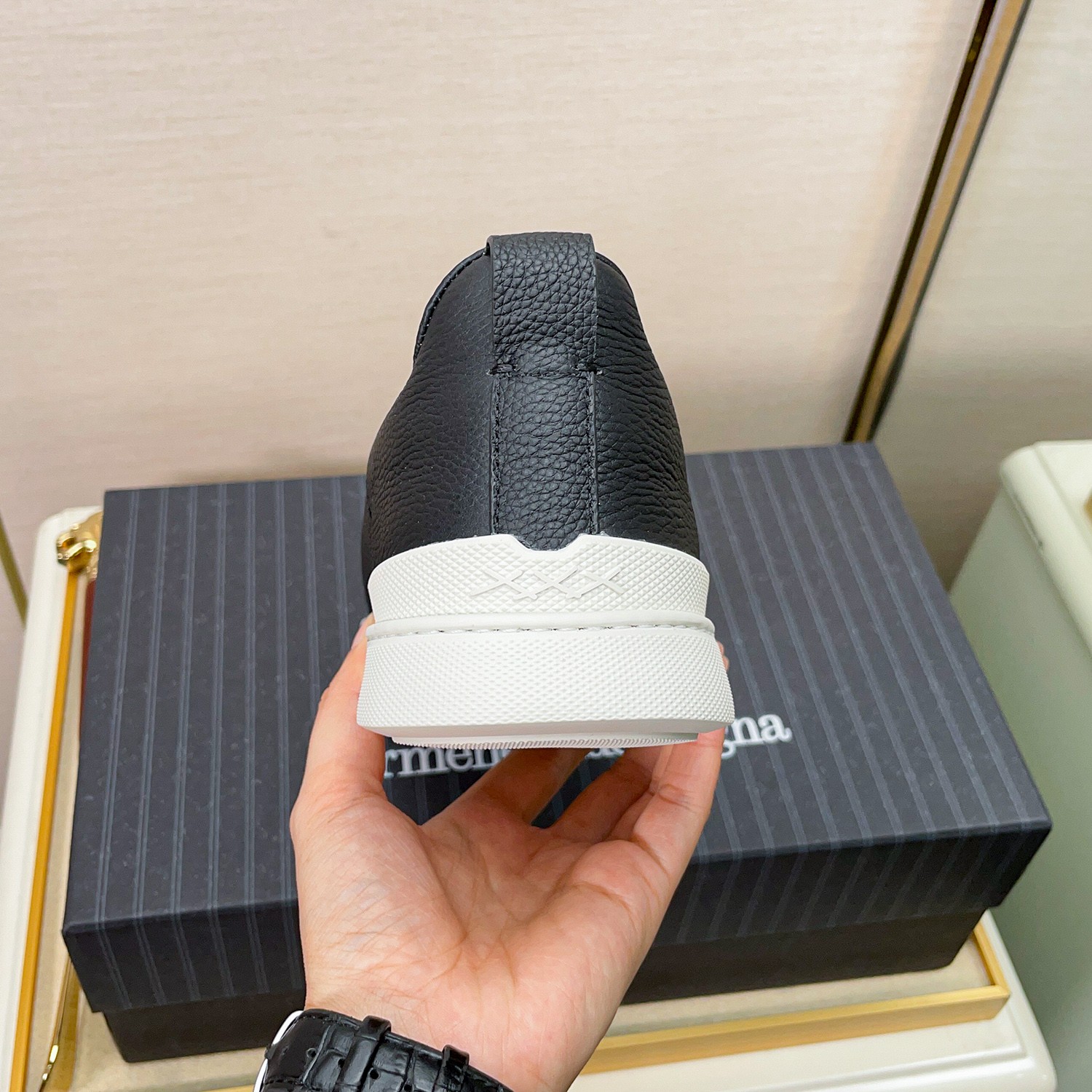 360Ermenegildo Zegn* Ermenegildo Zegna ZEGNA XXX COLLECTION 14MILMIL14 WOOL TRIPLE STITCH SneakersEs