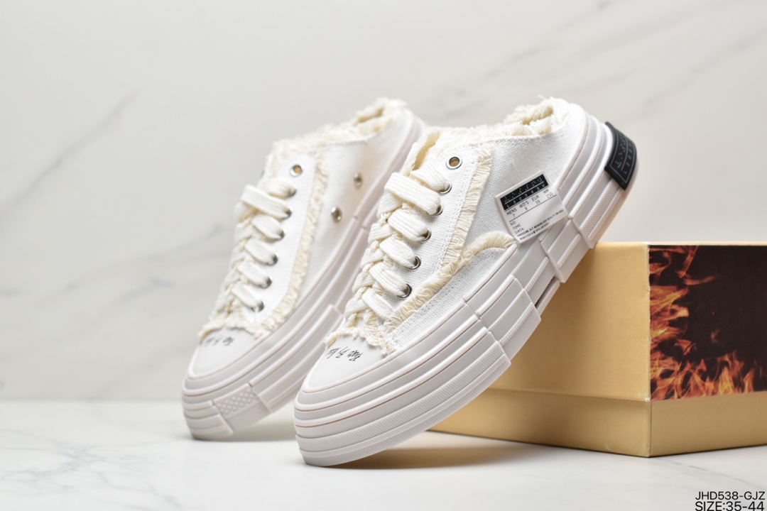 190 吴建豪个人新锐品牌xVESSEL G.O.P Mule Slip On 重工解构板鞋