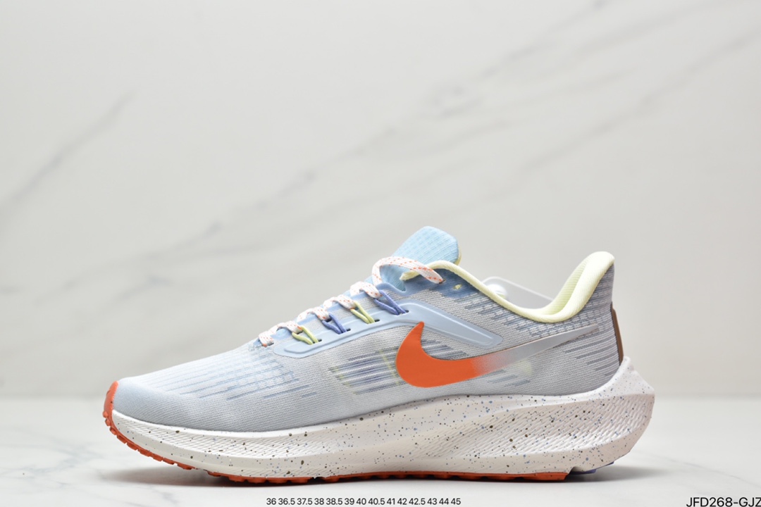 170 耐克Nike Zoom Pegasus 39”Sail/Cube Pink” 登月 39代超级飞马慢跑鞋