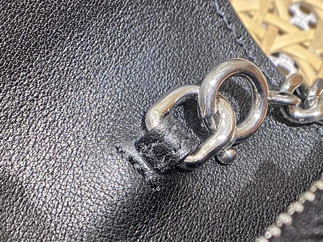 YSL KATE 19CM 流苏链条包 452159鳄鱼纹/黑色银扣