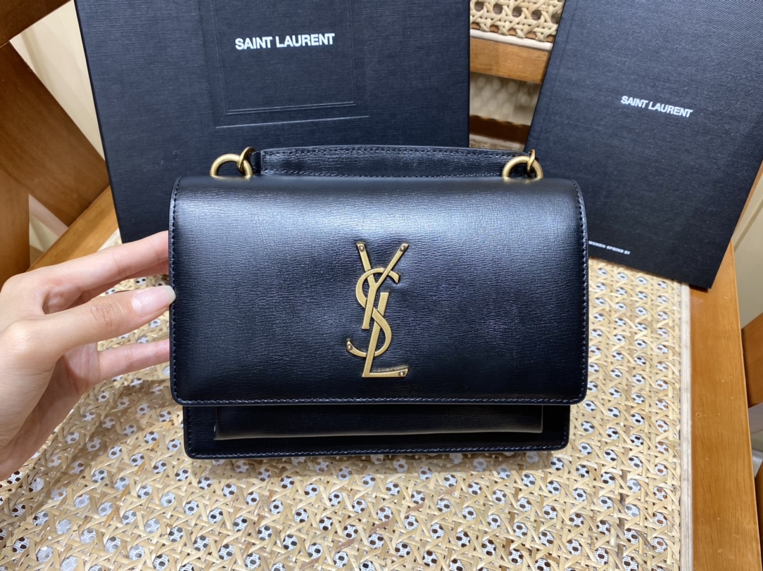 YSL ๐บ๐๐๐๐๐ ๐พ๐๐ 19CM ็็ญพ็บนๆฅ่ฝๅ
533026้ป่ฒ/้ๆฃ