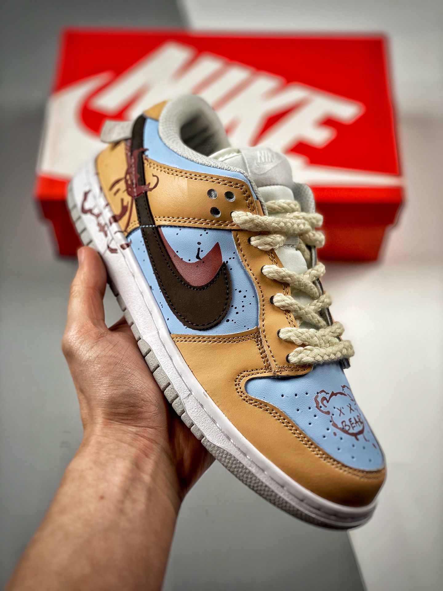 -2 Nk Dunk SB Low graffiti oso violento, producción original de fábrica, fotos reales de estreno, material de primera c…
