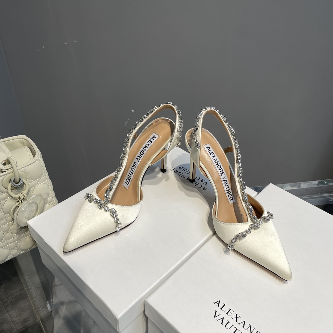 2021 New Water-Drive Crystal Soles Shoes: Customized Italian Leather, 8.5CM Heel