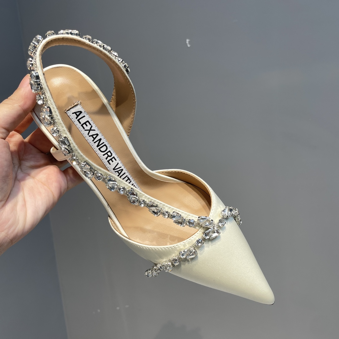 2021 New Water-Drive Crystal Soles Shoes: Customized Italian Leather, 8.5CM Heel - 图片 6