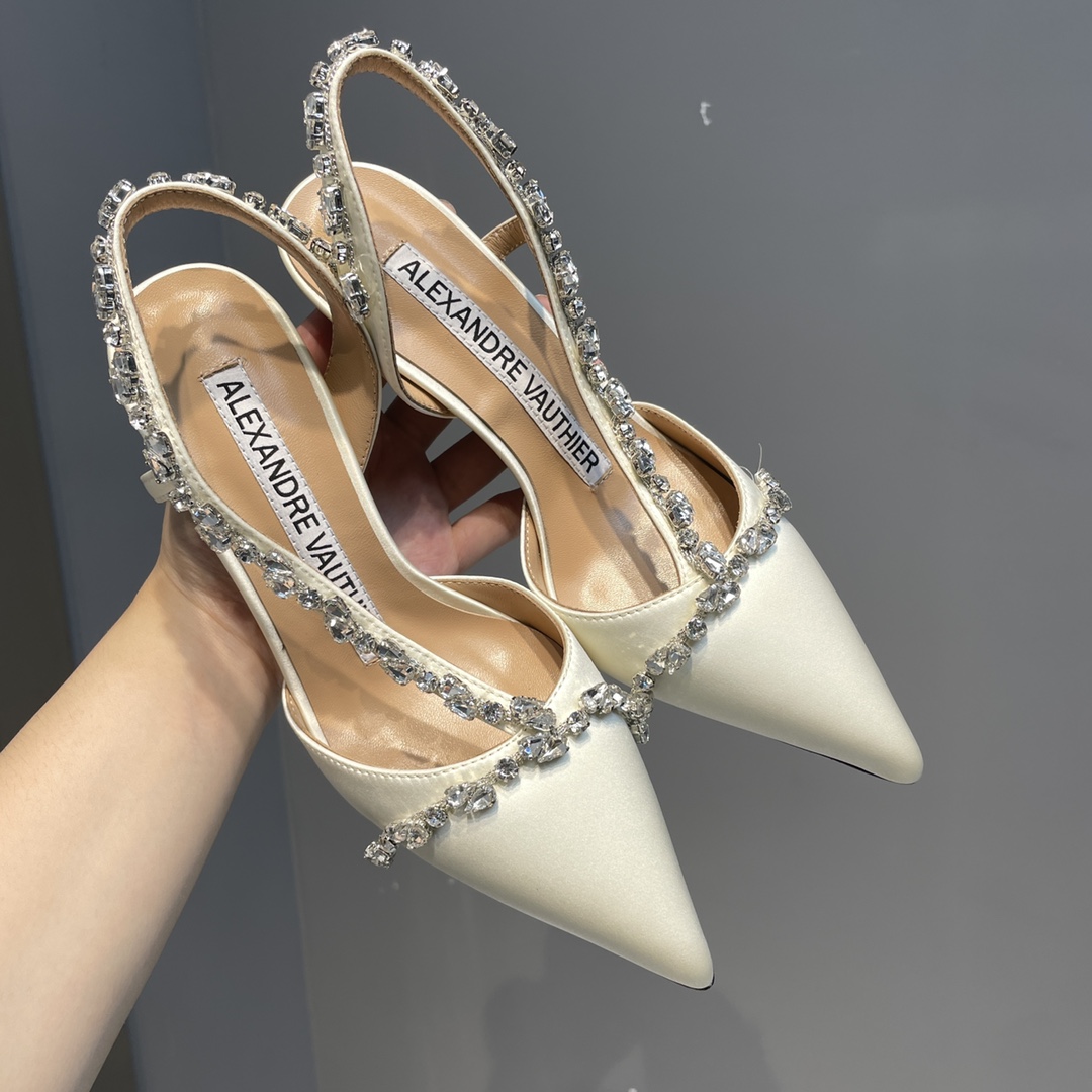 2021 New Water-Drive Crystal Soles Shoes: Customized Italian Leather, 8.5CM Heel - 图片 5
