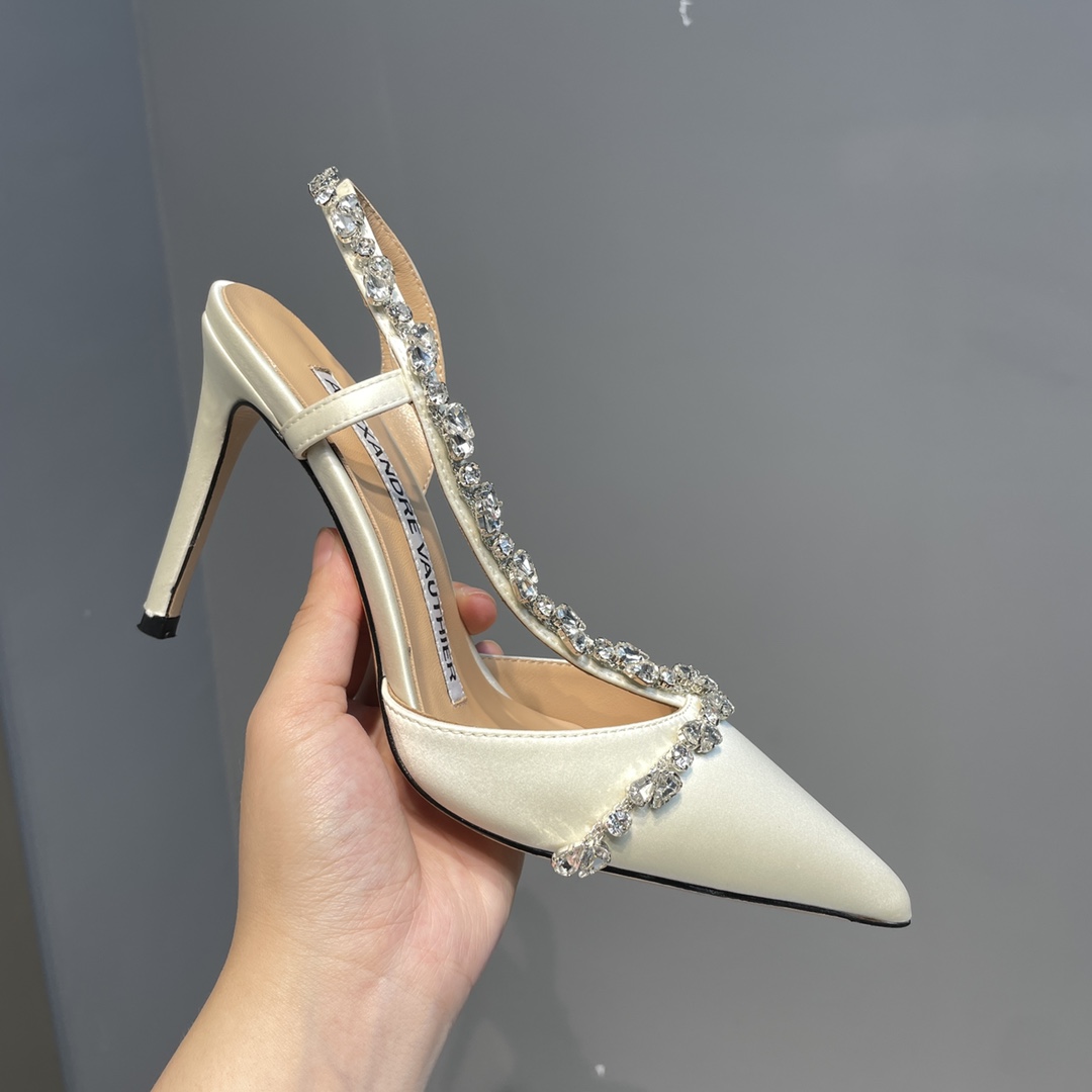 2021 New Water-Drive Crystal Soles Shoes: Customized Italian Leather, 8.5CM Heel - 图片 7