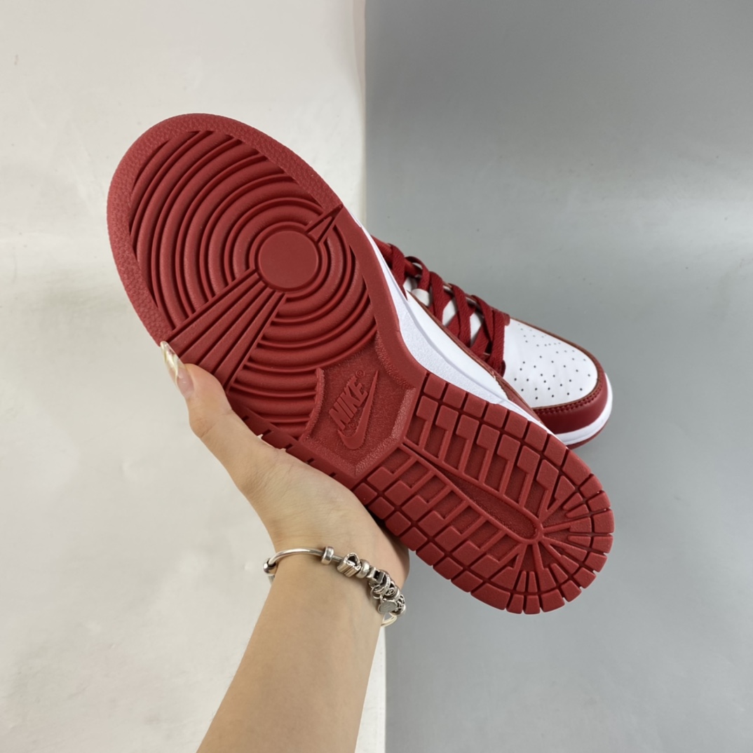 P300  Nike Dunk Low ”Gym Red” 白红金字 SB低帮运动休闲板鞋 DD1391-602
