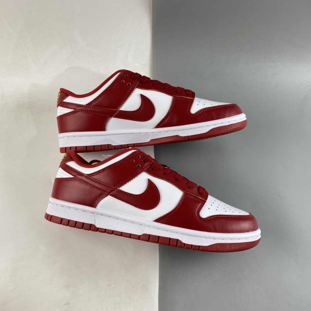 P300  Nike Dunk Low ”Gym Red” 白红金字 SB低帮运动休闲板鞋 DD1391-602