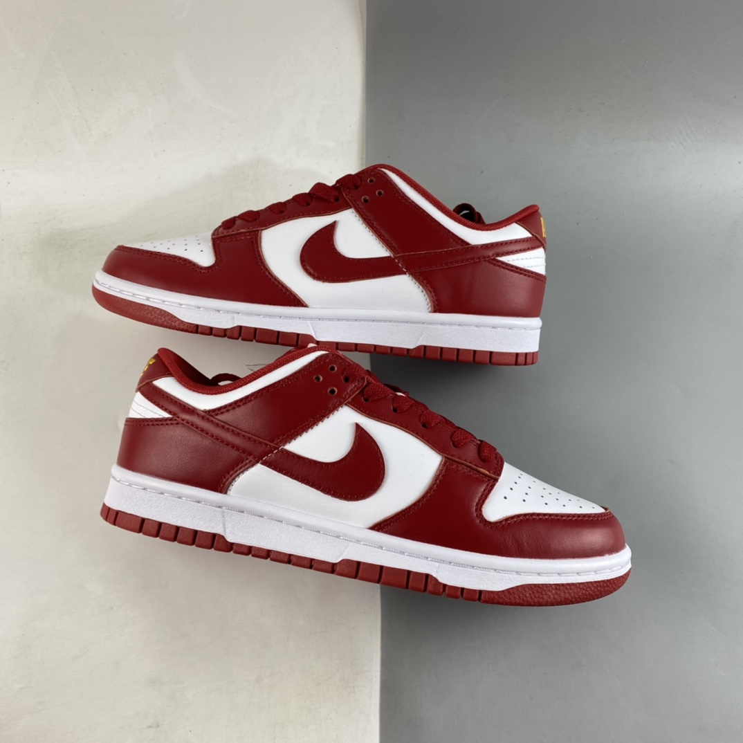 P300  Nike Dunk Low ”Gym Red” 白红金字 SB低帮运动休闲板鞋 DD1391-602
