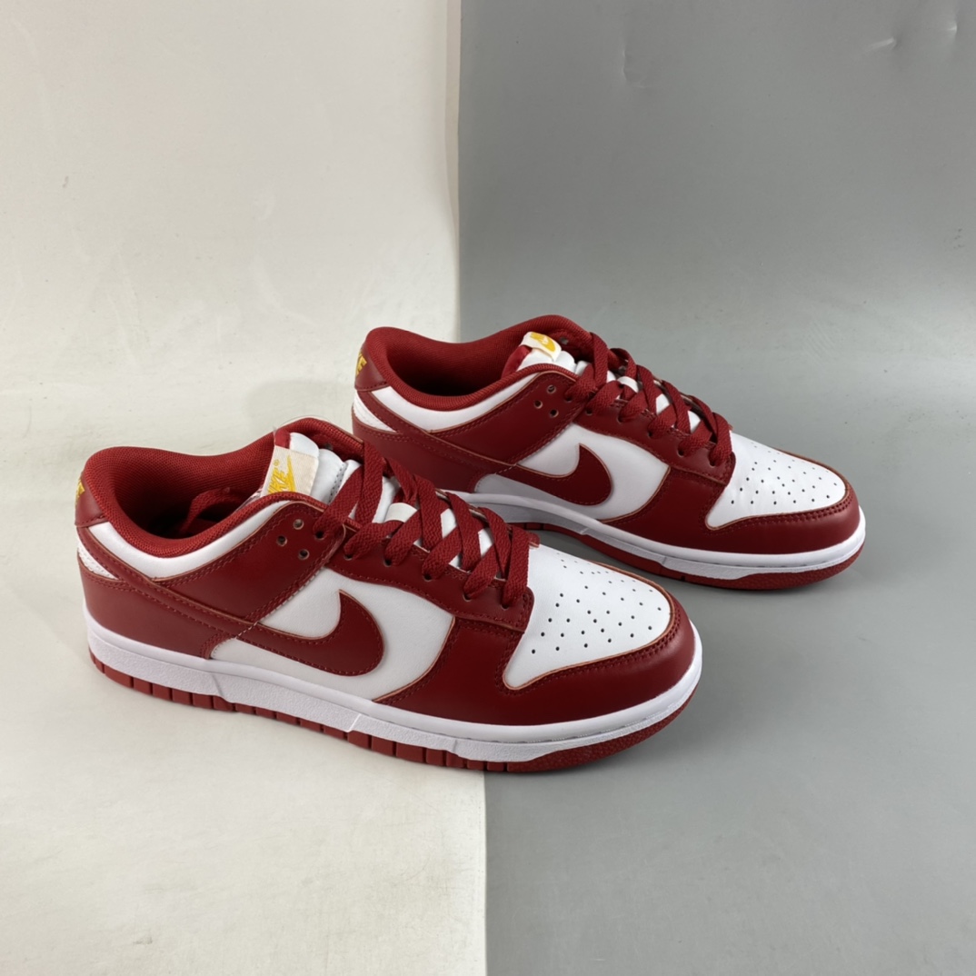 P300  Nike Dunk Low ”Gym Red” 白红金字 SB低帮运动休闲板鞋 DD1391-602