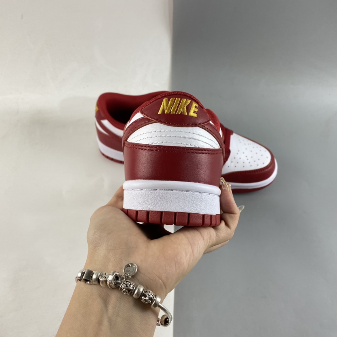 P300  Nike Dunk Low ”Gym Red” 白红金字 SB低帮运动休闲板鞋 DD1391-602