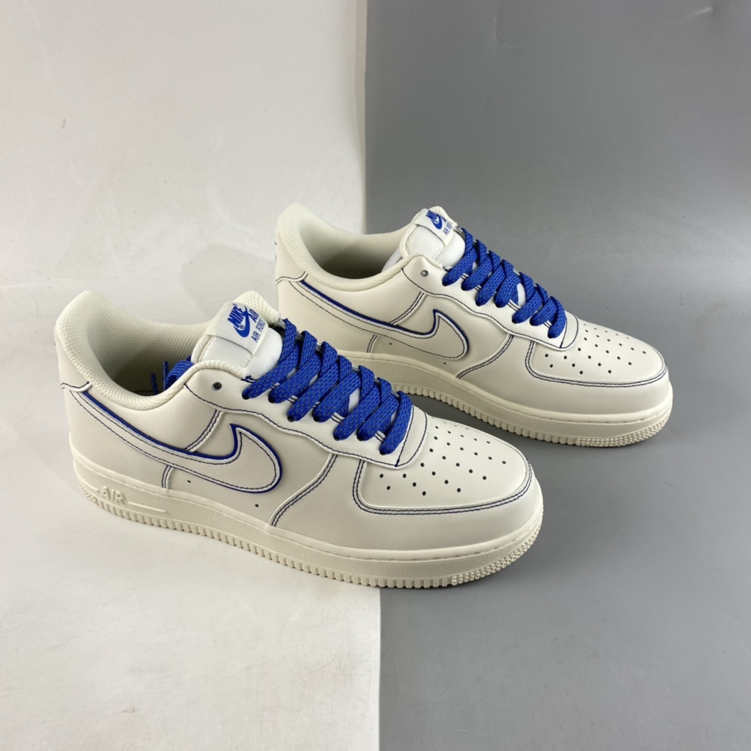 P220  Nike Air Force 1’07 Low 兔八哥 白蓝满天星 空军一号低帮休闲板鞋 315122-404