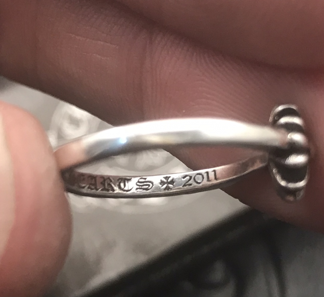 Chrome Hearts 高版本克罗心十字花小戒指，细节到位刻字清晰，男女均可佩戴，美码5至9可选
