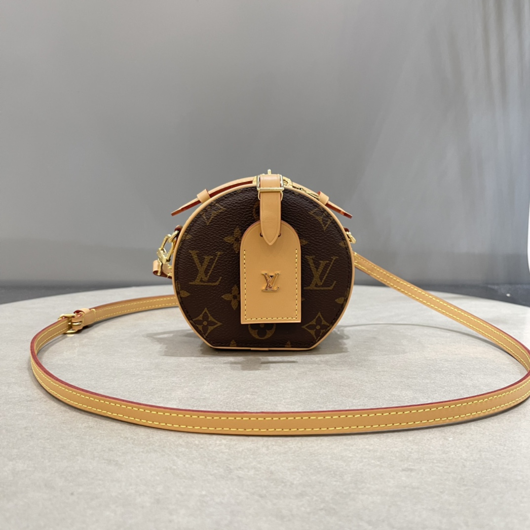 Louis Vuitton LV Boite Chapeau mirror quality
 Handbags Cylinder & Round Bags Best Fake
 Yellow Monogram Reverse Calfskin Canvas Cowhide Mini M68276