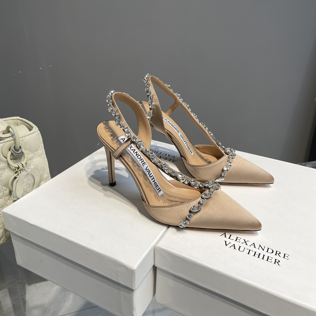2021 Alexandre Vauthie Crystal Soles High Heels: Italian Leather, 8.5CM, Limited Edition - 图片 2