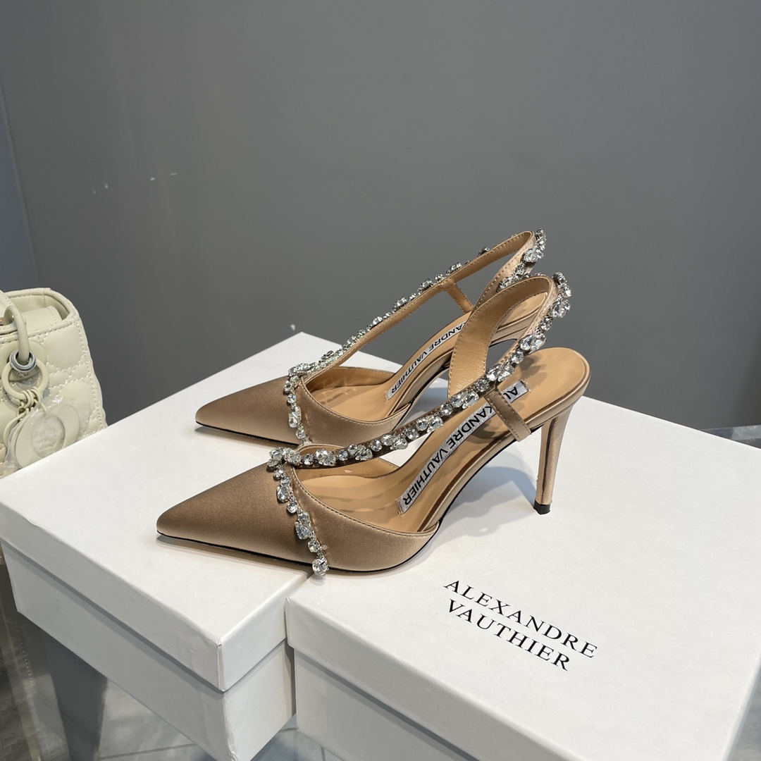 2021 Alexandre Vauthie Crystal Soles High Heels: Italian Leather, 8.5CM, Limited Edition - 图片 4