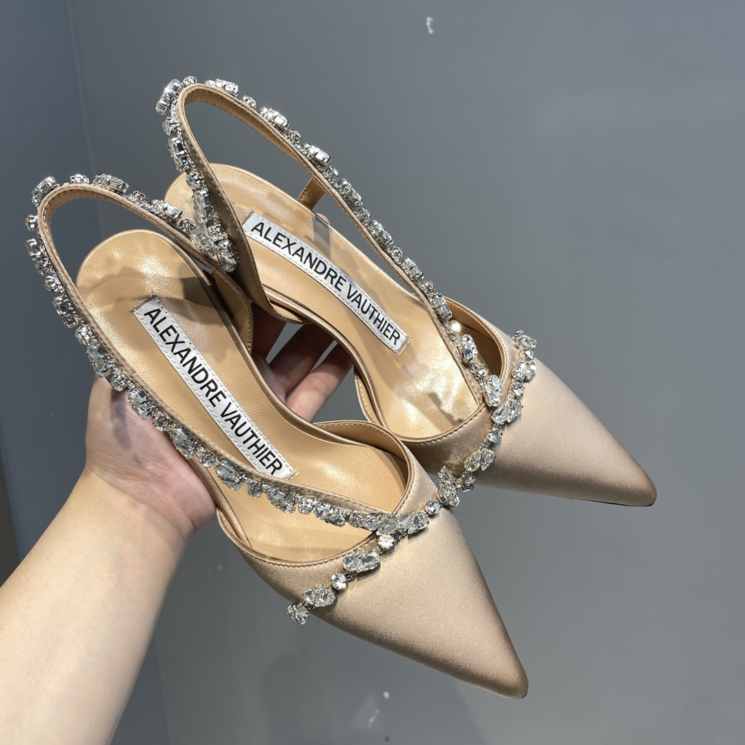 2021 Alexandre Vauthie Crystal Soles High Heels: Italian Leather, 8.5CM, Limited Edition - 图片 5