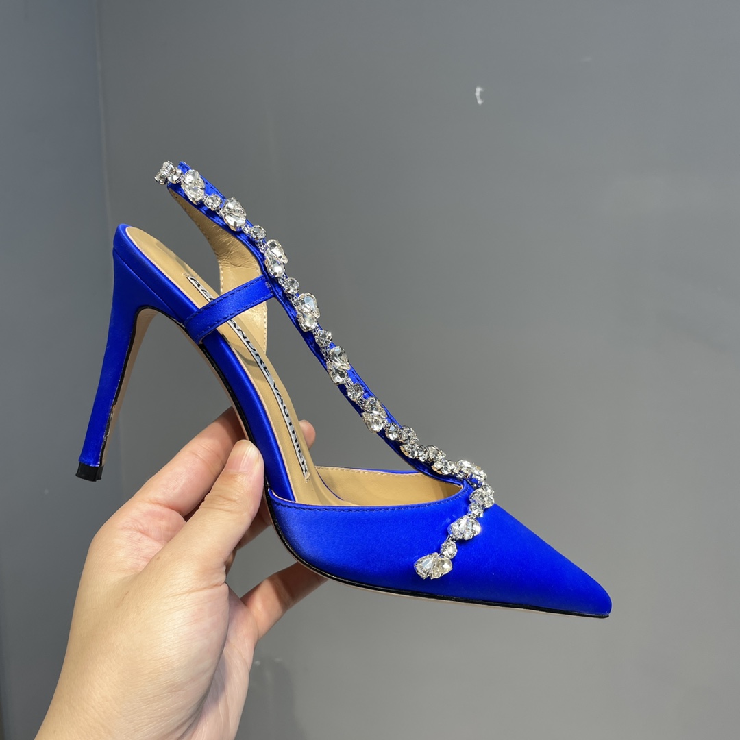 2021 Crystal Sole Water-Drive Shoes: Elegant Goddess Collection with Italian Leather and Shiny Diamond Chain - 图片 6