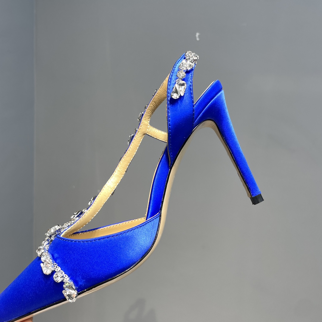 2021 Crystal Sole Water-Drive Shoes: Elegant Goddess Collection with Italian Leather and Shiny Diamond Chain - 图片 9