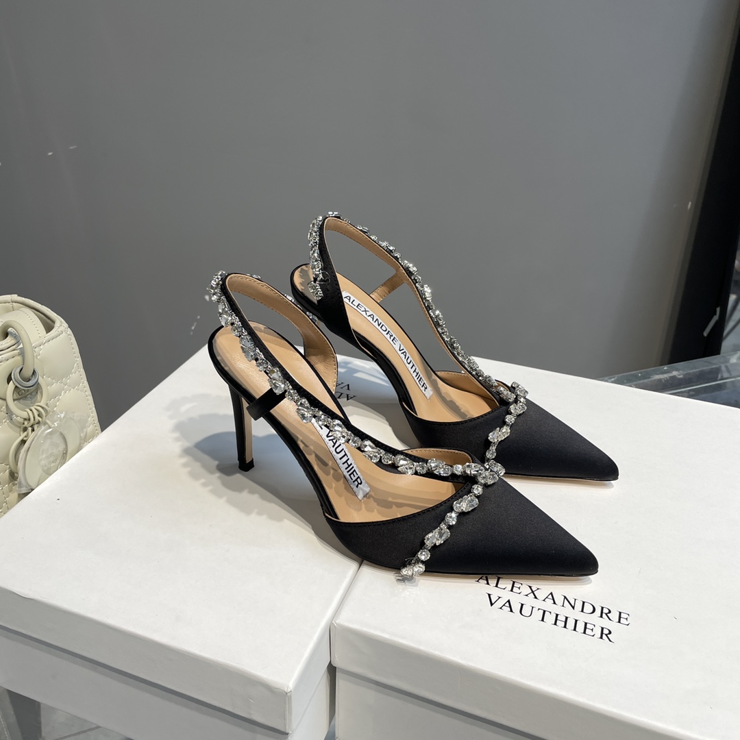 2021 New AlexandreVauthie Crystal Sole Shoes: Elegant Lady’s Essential with Unique Design - 图片 2