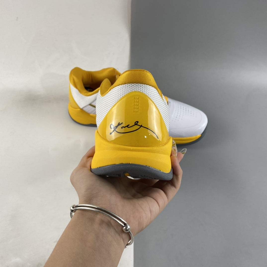 P240  Nike Kobe 5 Protro “Chaos”科比5篮球鞋 湖人主场配色 386430-104