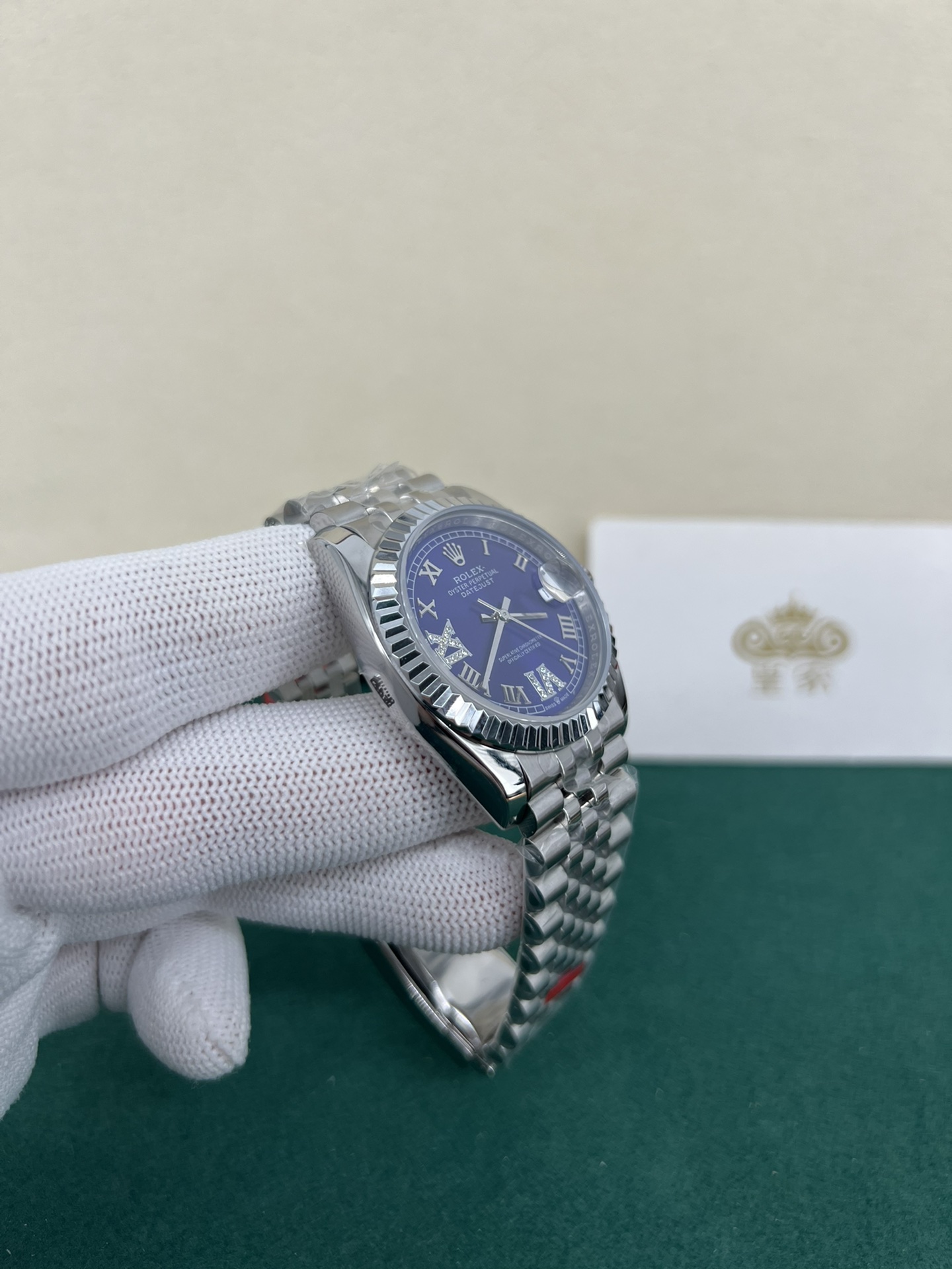Rolex 皇家 劳力士日志系列，31蓝面钻刻