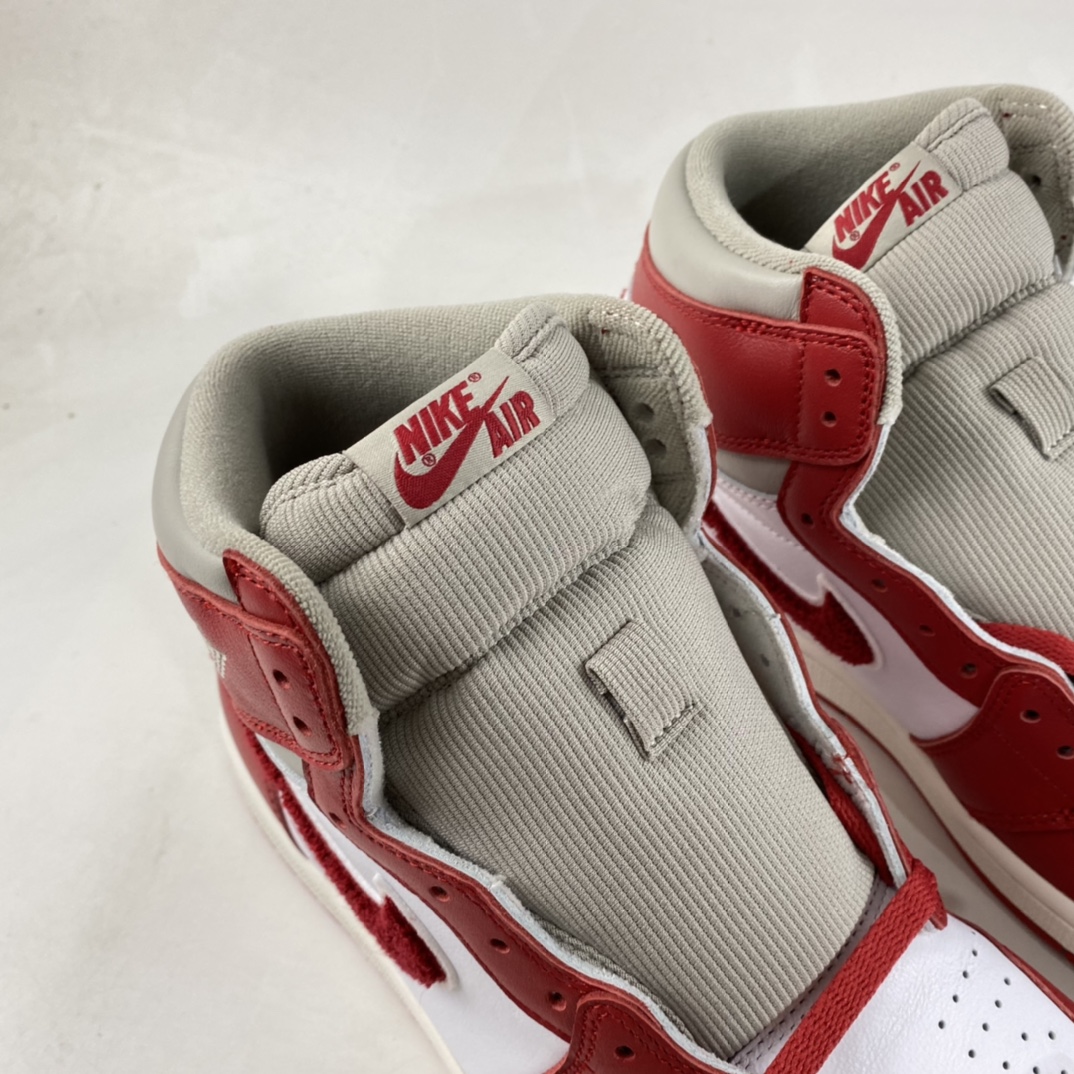 P420  Air Jordan 1 High OG WMNS “Chenille”乔丹1代高帮篮球鞋/白红 灯芯绒 DJ4891-061