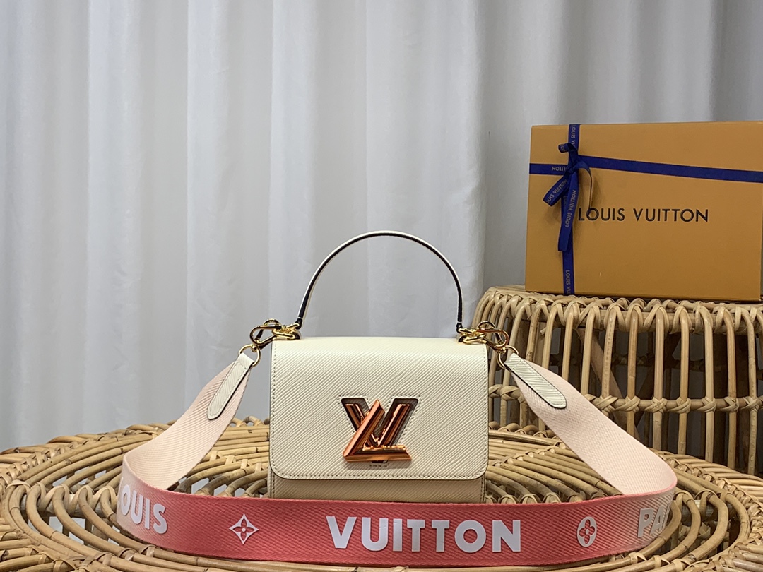 Louis Vuitton Handbags Crossbody & Shoulder Bags White Epi LV Twist m59687