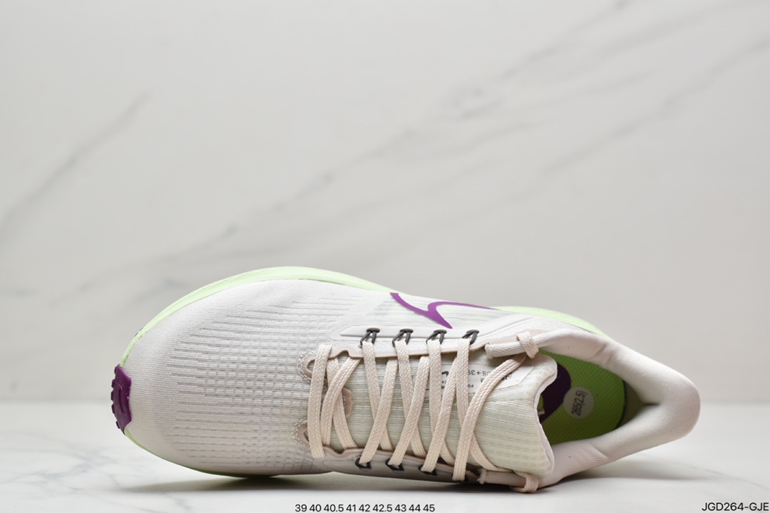 180 耐克Nike Zoom Pegasus 39”Sail/Cube Pink” 登月 39代超级飞马涡轮慢跑鞋