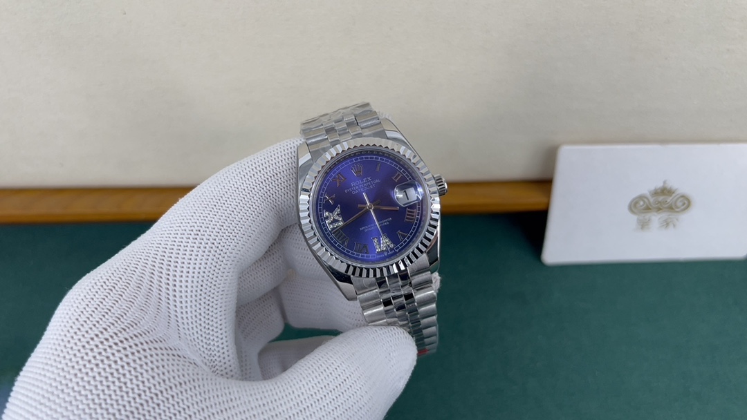 Rolex 皇家 劳力士日志系列，31蓝面钻刻