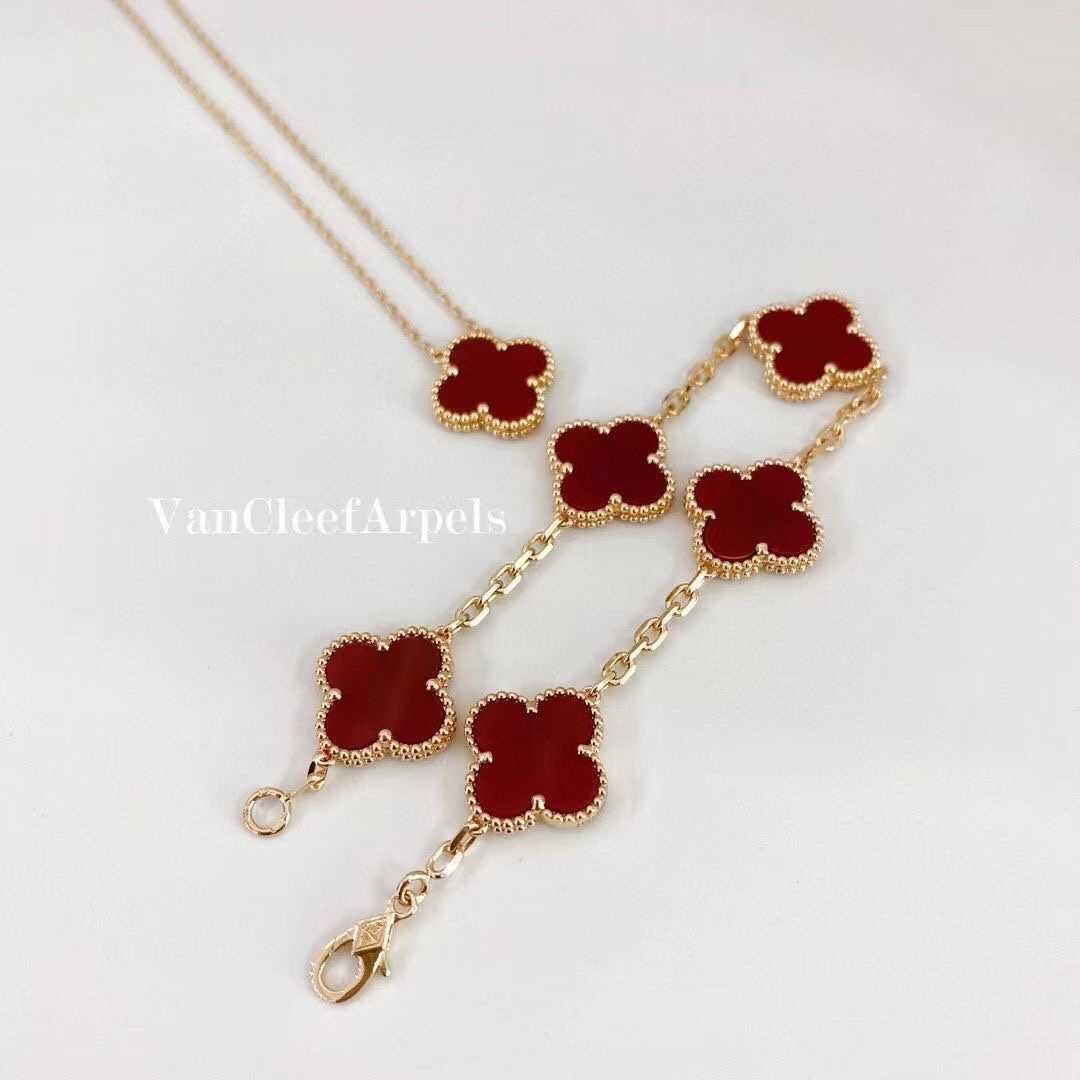 Van Cleef & Arpels 18k金 vca五花手链