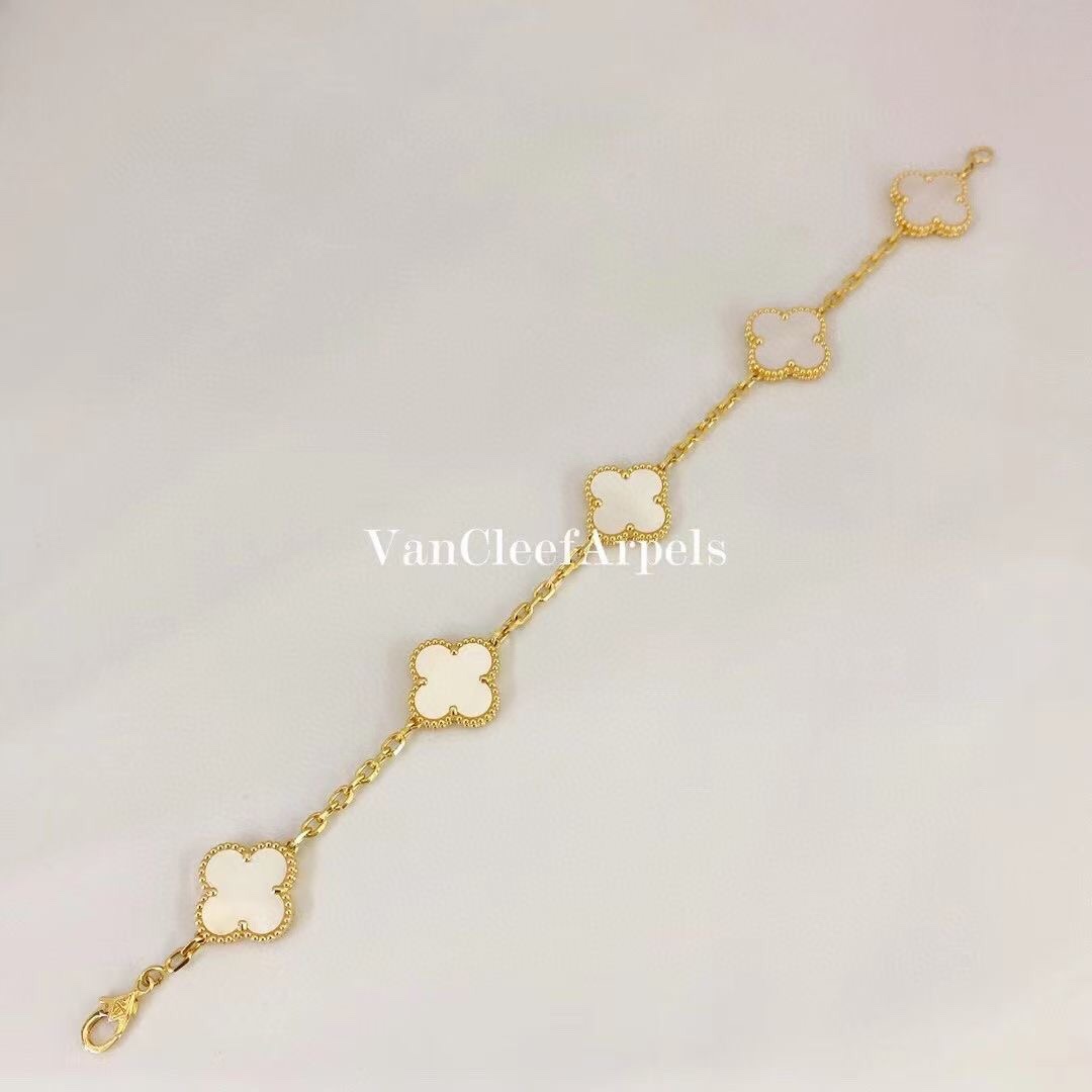 Van Cleef & Arpels 18k金 vca五花手链