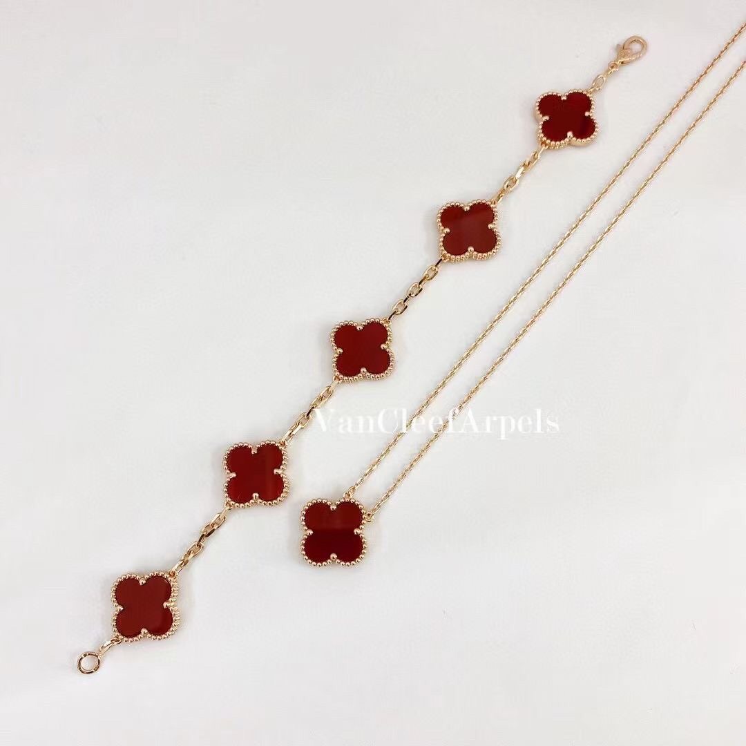 Van Cleef & Arpels 18k金 vca五花手链
