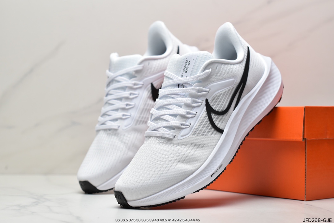 170 耐克Nike Zoom Pegasus 39”Sail/Cube Pink” 登月 39代超级飞马涡轮慢跑鞋
