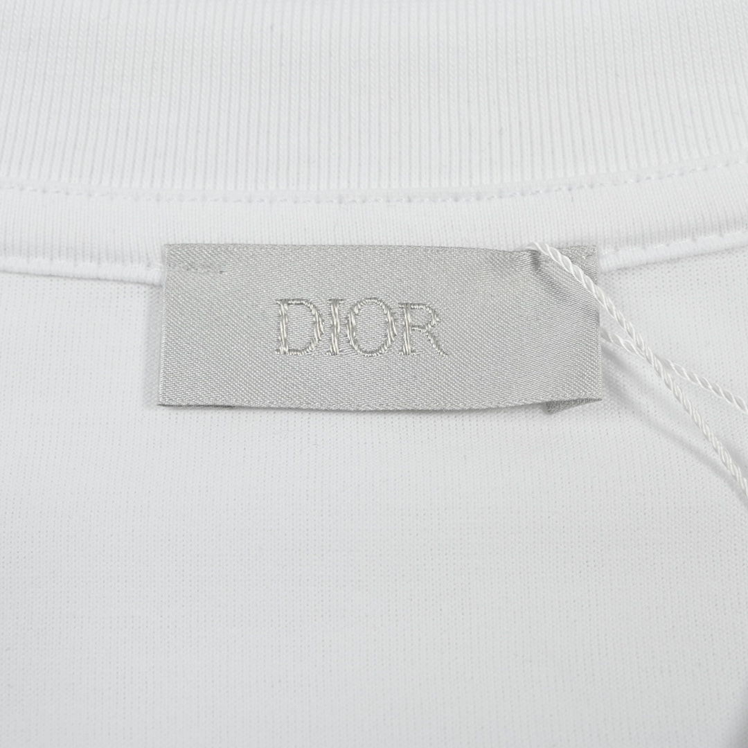 180 Dior/迪奥22ss 字母牙刷刺绣短袖男女同款