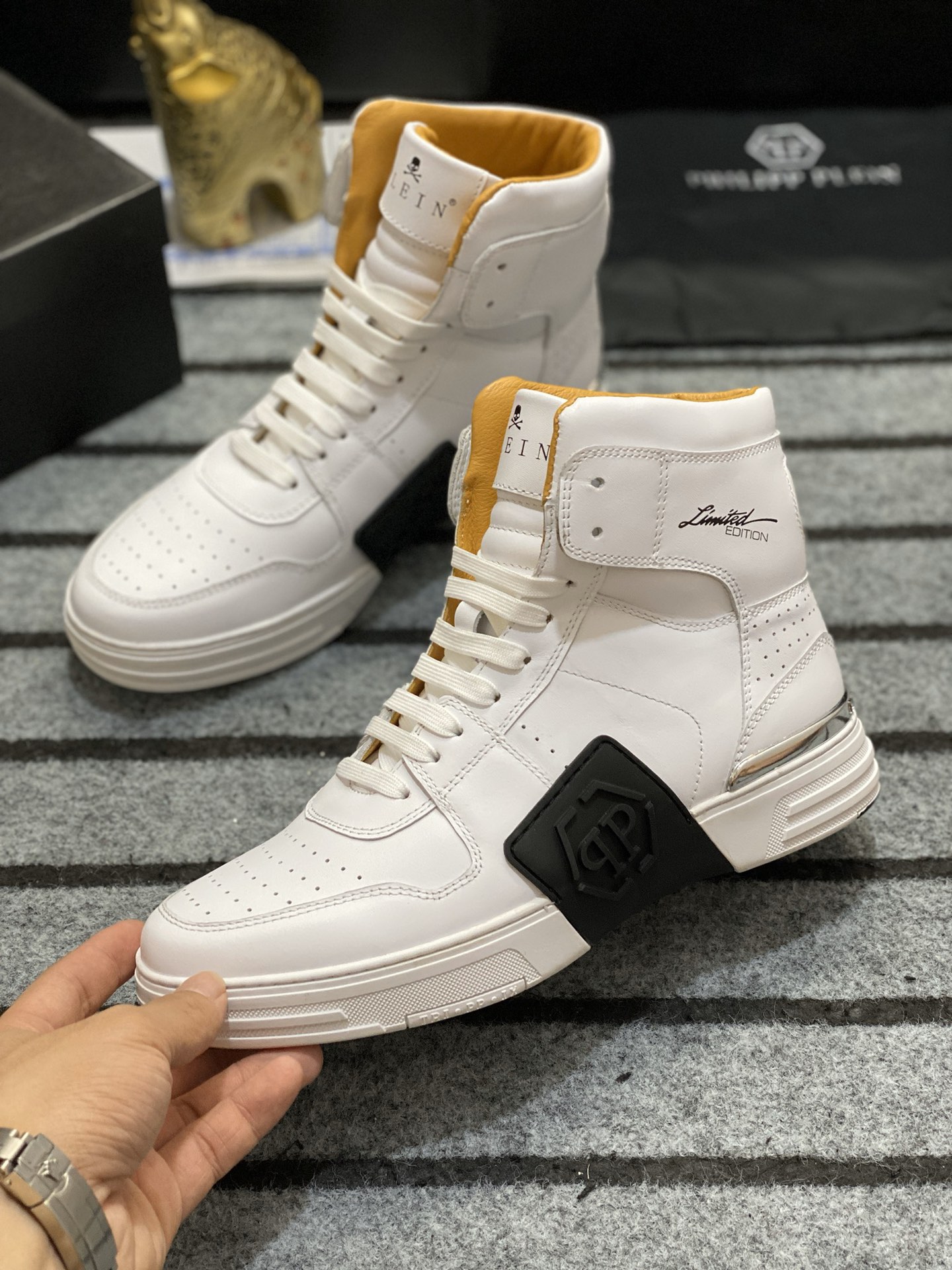 precio de fábrica 330PHILIPP PLEIN-Philip PLEIN Tamaño: 38-44 (45 personalizado ZD) PLEIN zapatos de