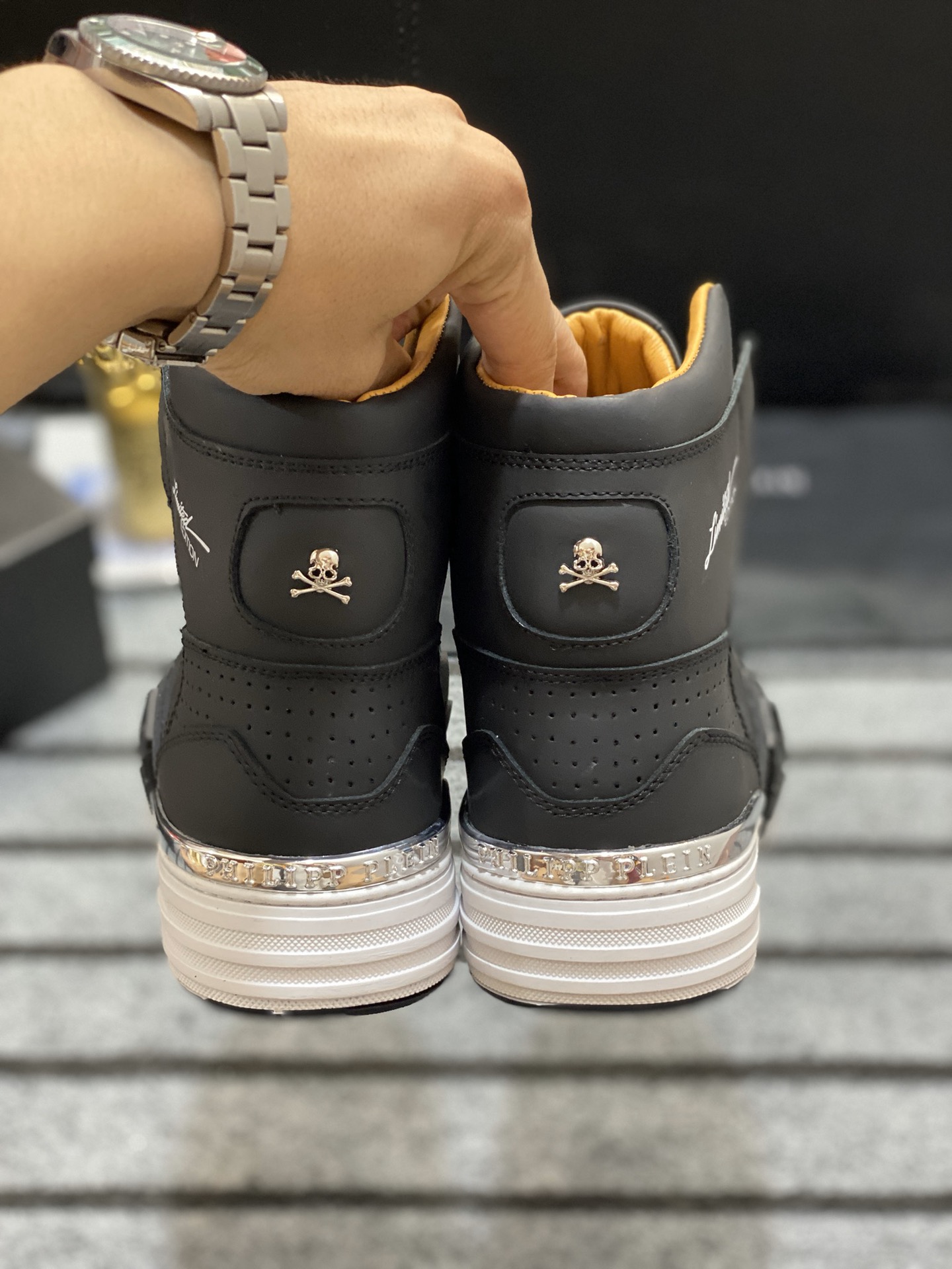 precio de fábrica PHILIPP PLEIN-Philip PLEINSize: 38-44 (45 personalizado ZD) PLEIN zapatos de alta 