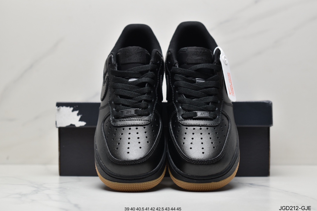 180 Nike Air Force 1’07”Black/Gum”空军一号经典低帮百搭DZ4404-001