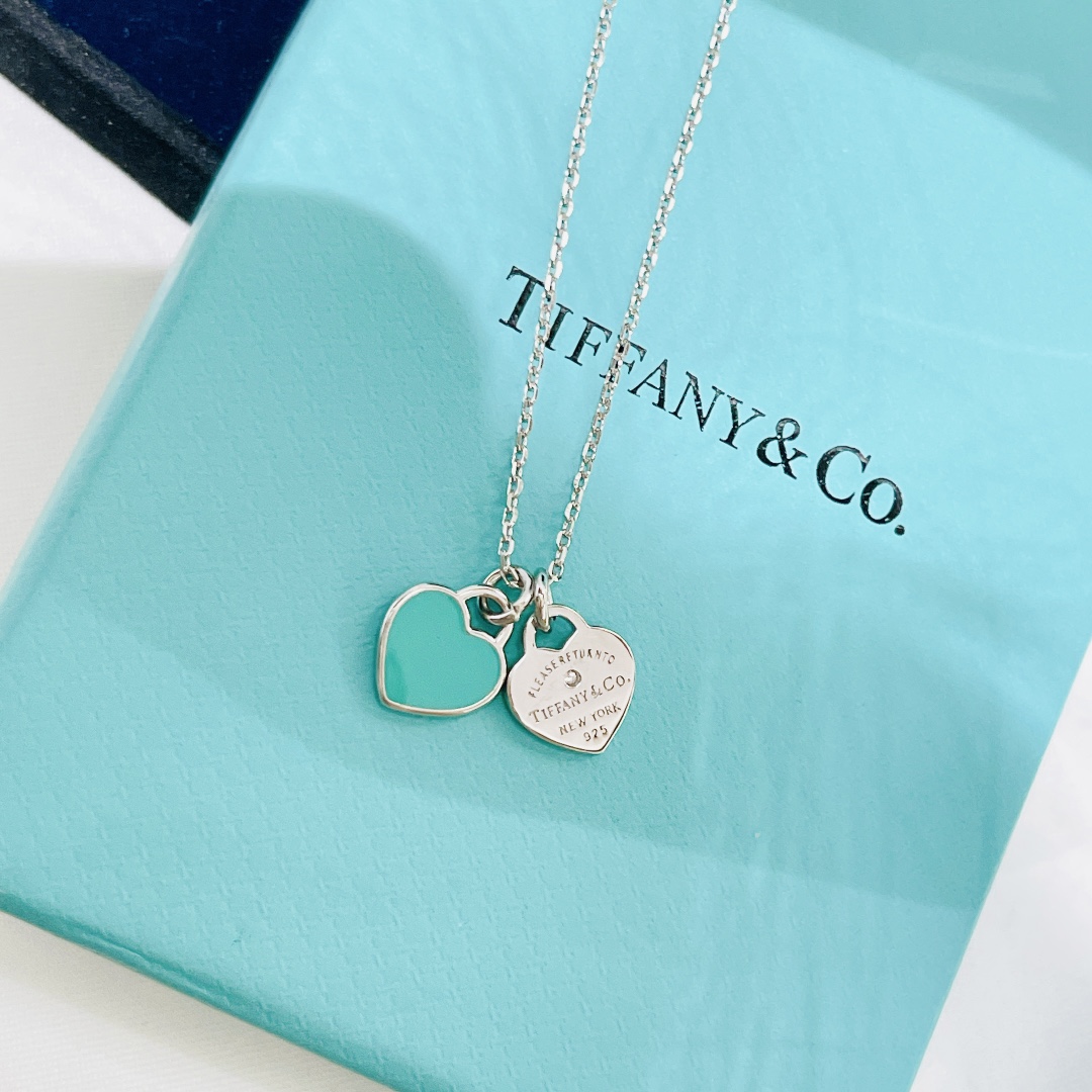 Tiffany klassieke kruislingse tweekleurige ketting, dik goud gegalvaniseerd, elegant en lief, luxueus en groots - topkwaliteit