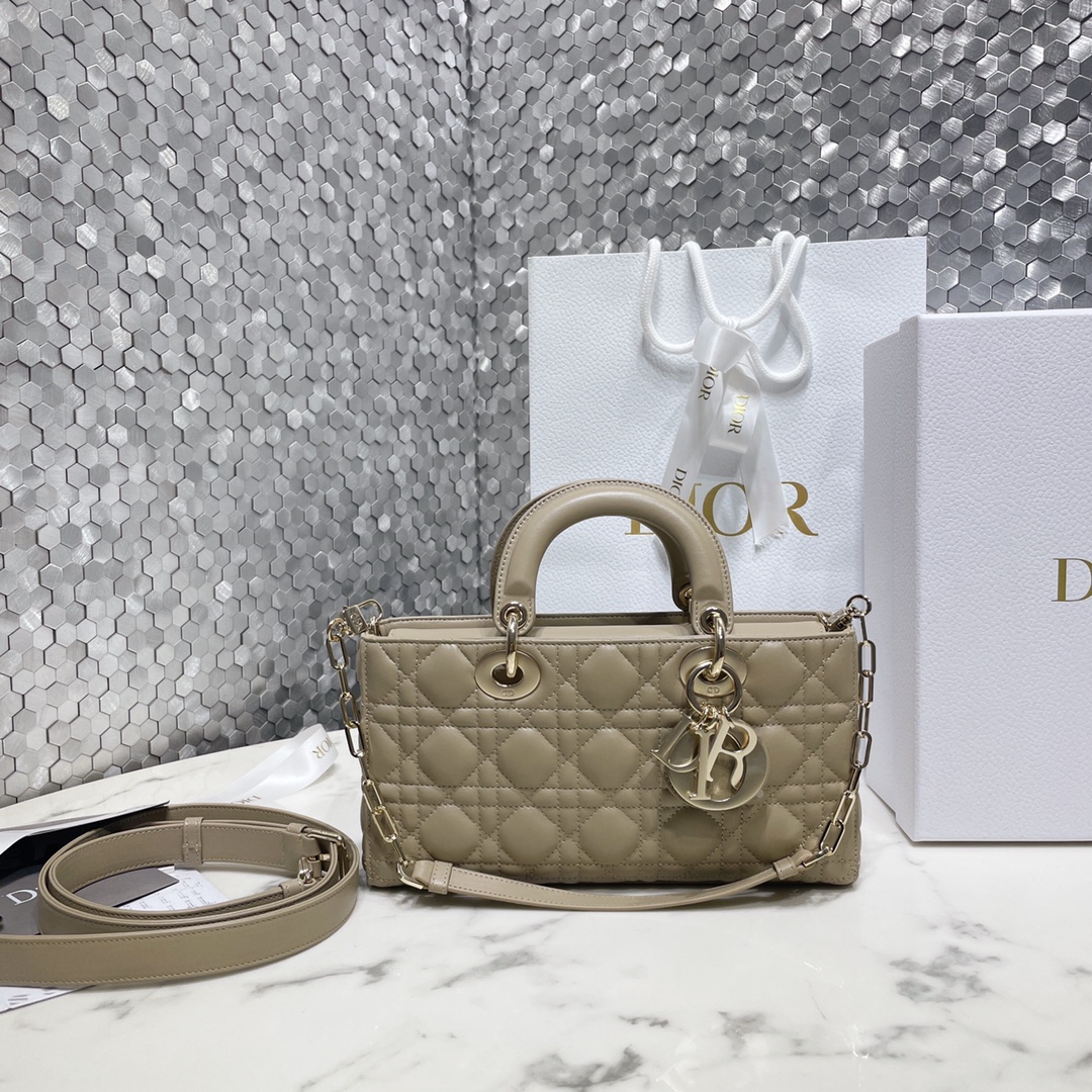 Dior Bags Handbags Gold Sheepskin Lady Chains