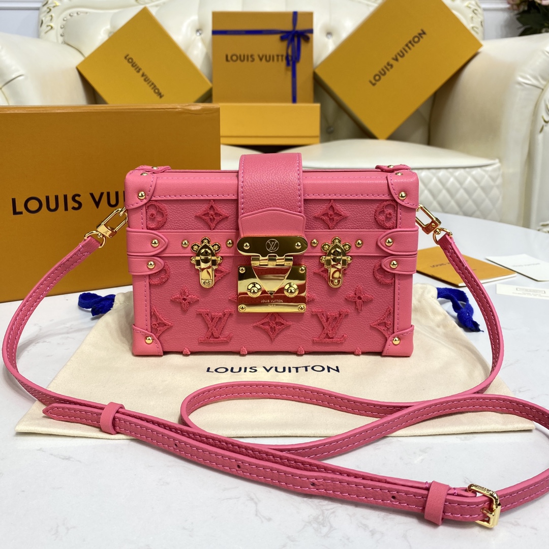 Louis Vuitton LV Petite Malle AAA+
 Bags Handbags Embroidery Cowhide Velvet M20745