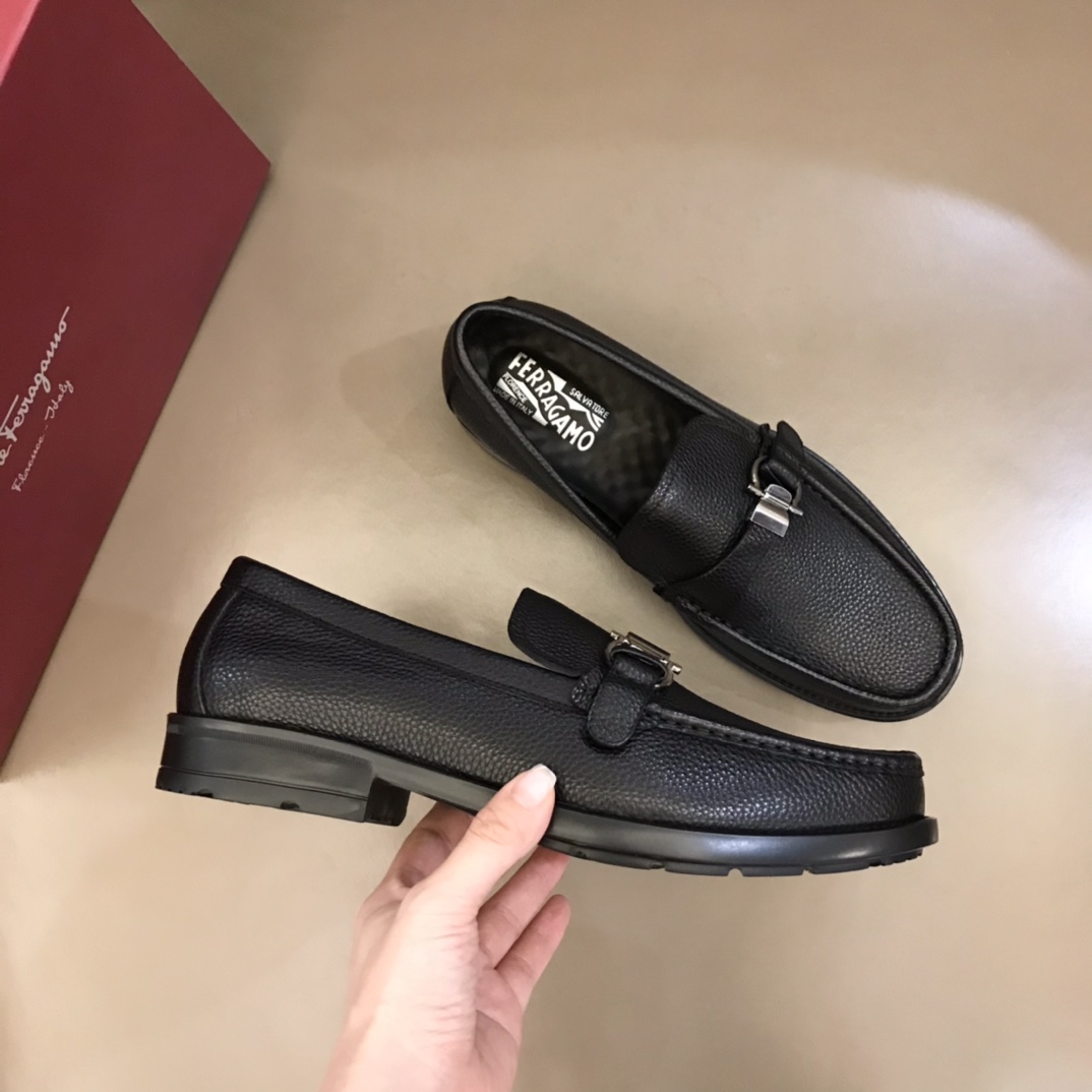 Salvatore Ferragam菲拉格慕   男士休闲乐福皮鞋