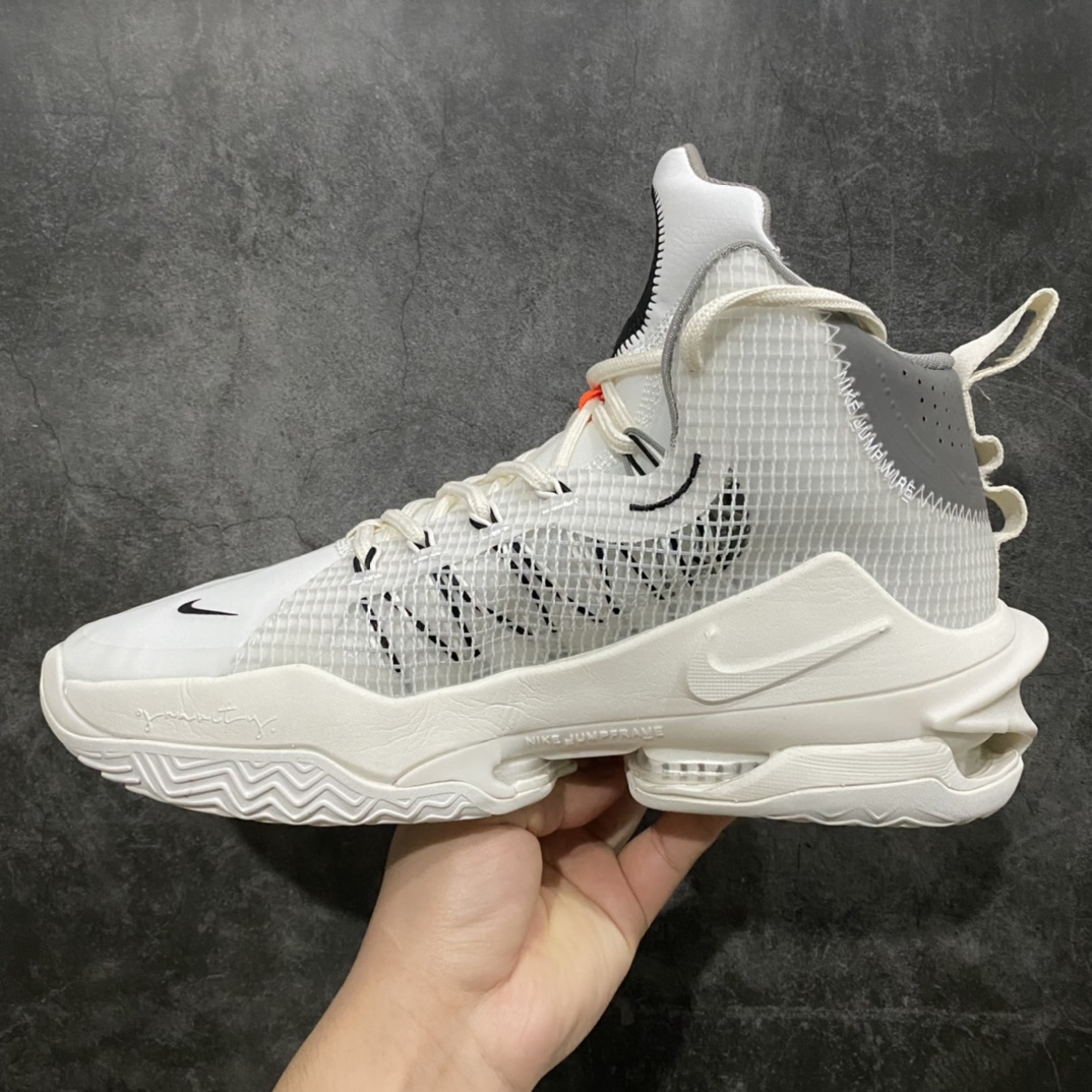 图片[2]-Nike Air zoom G.T.Jump EP 实战篮球鞋 灰白 国内版 独家私模开发 定制梭织面料 十分透气 真纤维气垫加持 脚感无敌 百分之百还原原版味道 货号：DC9039-101 尺码：39-46-选品中心