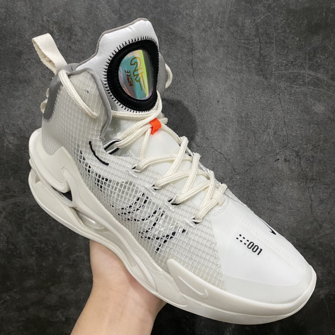 图片[3]-Nike Air zoom G.T.Jump EP 实战篮球鞋 灰白 国内版 独家私模开发 定制梭织面料 十分透气 真纤维气垫加持 脚感无敌 百分之百还原原版味道 货号：DC9039-101 尺码：39-46-选品中心