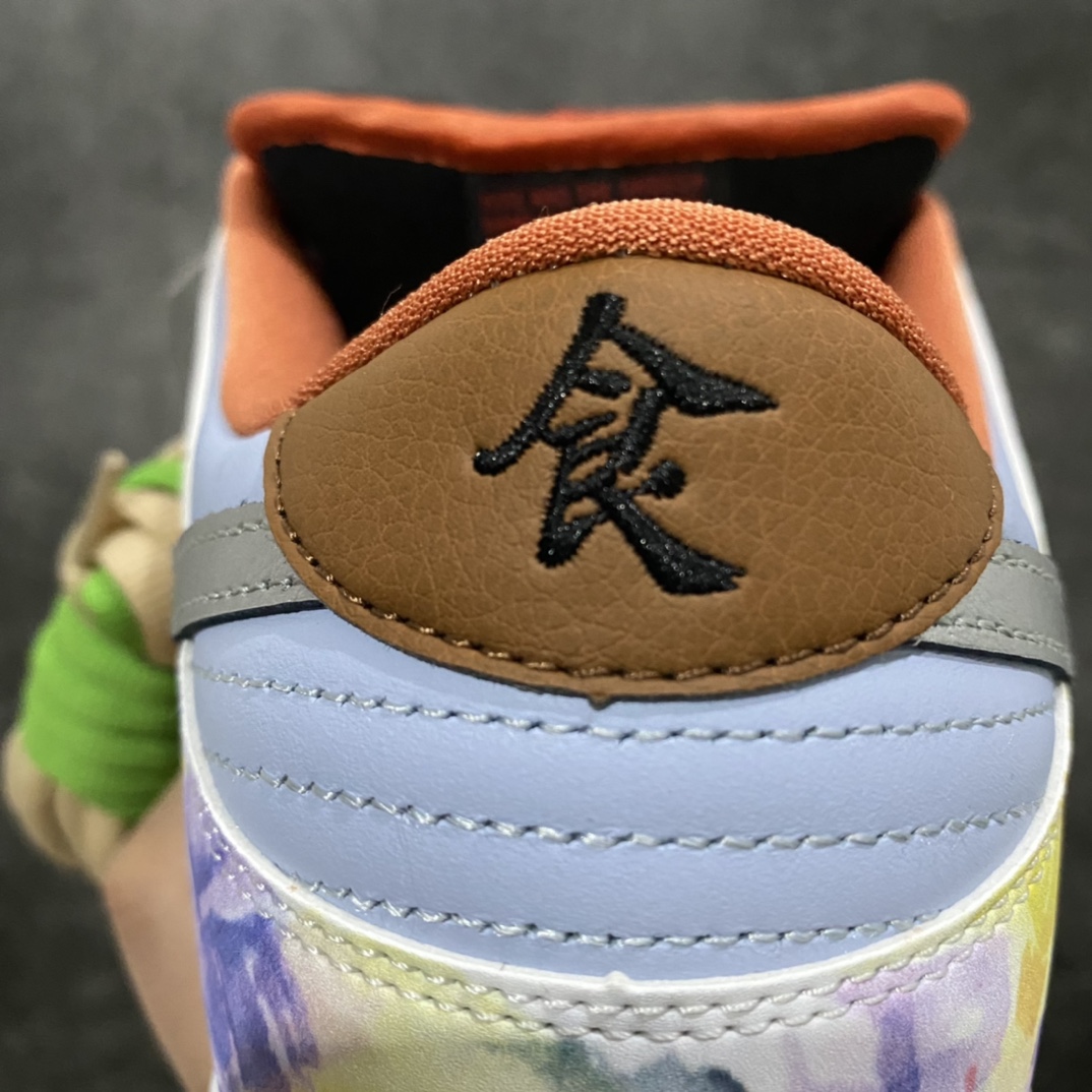 图片[8]-NK SB Dunk Low Pro \”Street Hawker\” 食神鸳鸯 Top纯原生产线出品 代表历史最强FK 市售唯一正确对版 原版礼盒 配件齐全（双倍邮费） 花费重金开发定制礼盒 全套包装 鞋身原厂透芯头层牛皮 皮料等待3个月 鞋面高频3D打印、后跟电绣 原档案数据制作 原楦原纸板开发 匹配原版98%以上 后跟垫棉独家呈现 后跟反口里弧度正确 全新后跟电绣 电绣针数与ZP一致 货号：BQ6817 尺码：36 36.5 37.5 38 38.5 39 40 40.5 41 42 42.5 43 44 44.5 45 46-选品中心