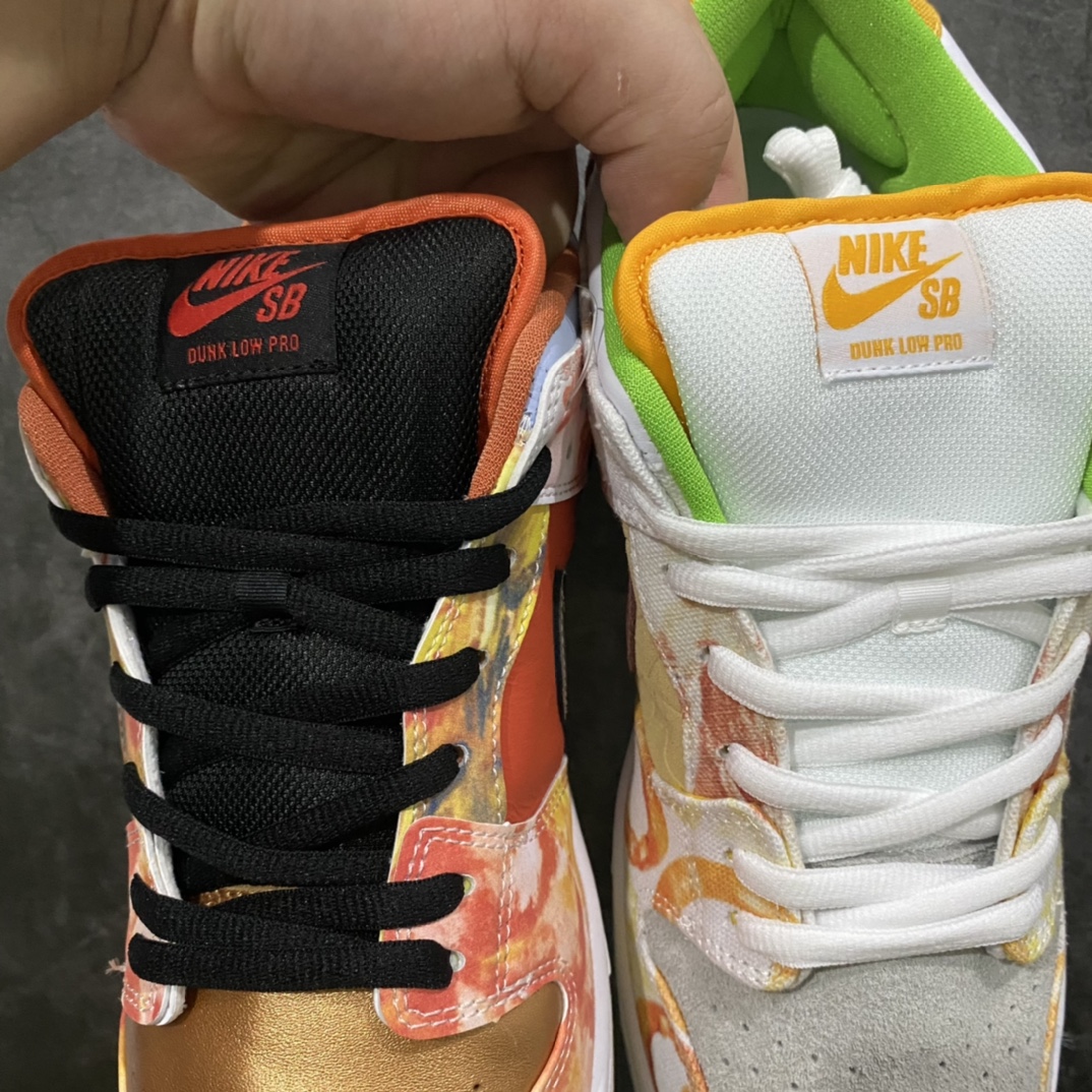 图片[6]-NK SB Dunk Low Pro \”Street Hawker\” 食神鸳鸯 Top纯原生产线出品 代表历史最强FK 市售唯一正确对版 原版礼盒 配件齐全（双倍邮费） 花费重金开发定制礼盒 全套包装 鞋身原厂透芯头层牛皮 皮料等待3个月 鞋面高频3D打印、后跟电绣 原档案数据制作 原楦原纸板开发 匹配原版98%以上 后跟垫棉独家呈现 后跟反口里弧度正确 全新后跟电绣 电绣针数与ZP一致 货号：BQ6817 尺码：36 36.5 37.5 38 38.5 39 40 40.5 41 42 42.5 43 44 44.5 45 46-选品中心
