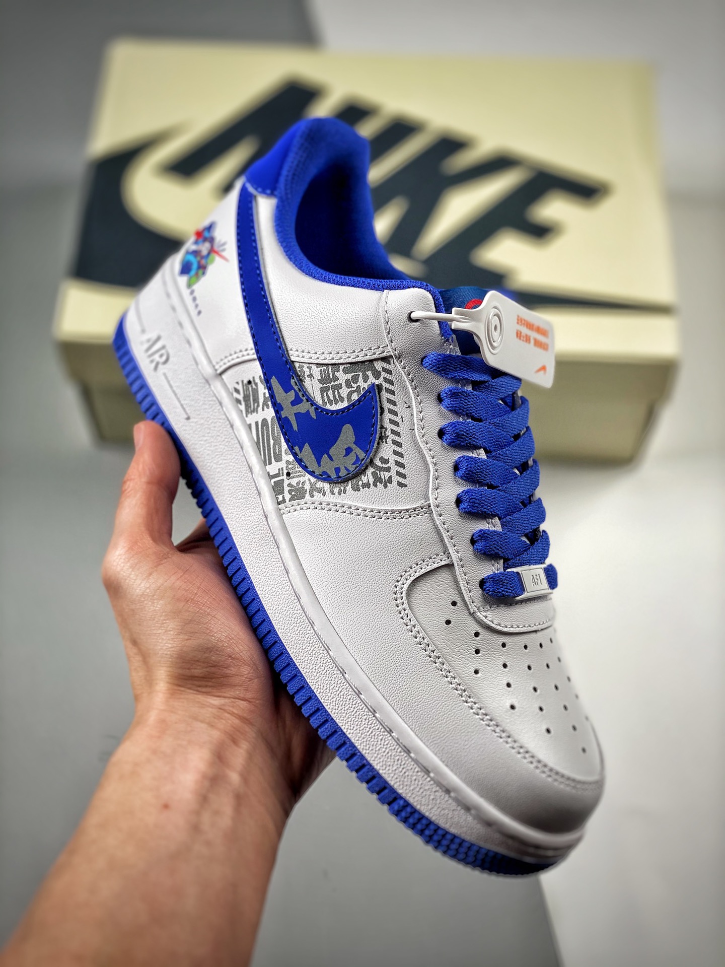 -3 Nike Air Force1 Low edición limitada Luban No.7, zapatillas casuales Air Force 1, nivel de empresa, nivel original, …