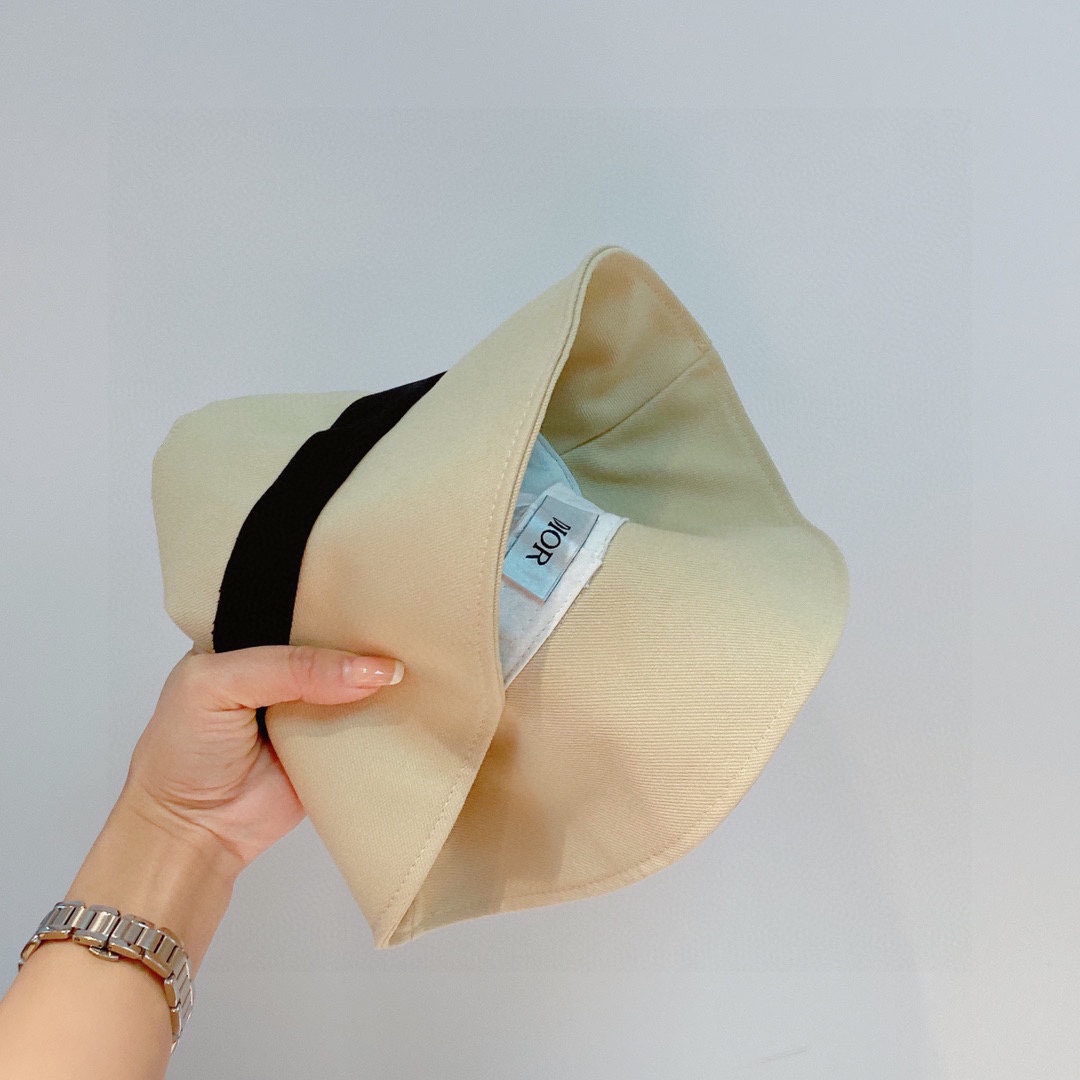Dior迪奥2022春夏新款拼色设计渔夫帽