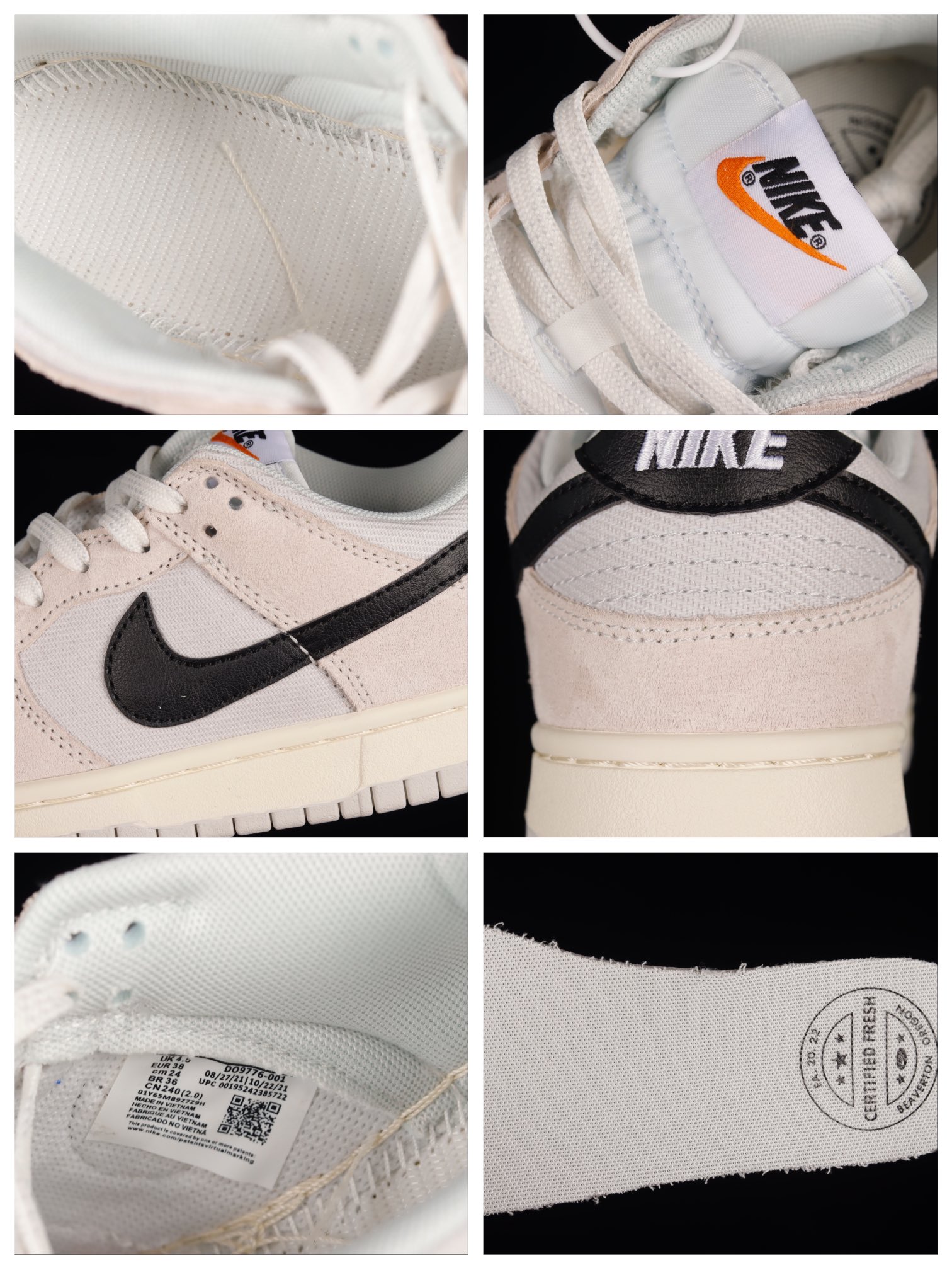 nike sb dunk low certified fresh 耐克簡約灰低幫運動休閒板鞋 do